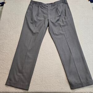Lauren Ralph Lauren Men's Pleated Gray Dress Pants Size 42x32